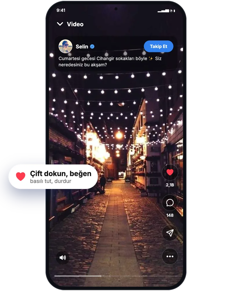 Tam ekran video akışı